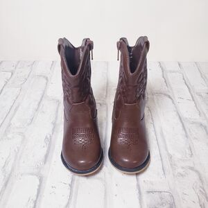Cat & Jack Brown Toddler Cow Girl Boots